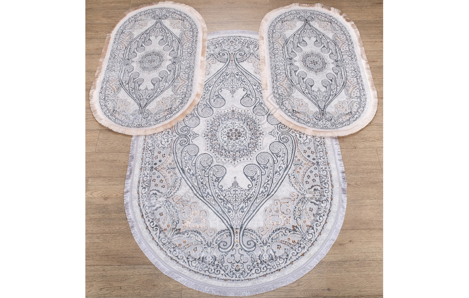 Ковер 4535A ЦВЕТ GRI FLOS / GRI FLOS Oval
