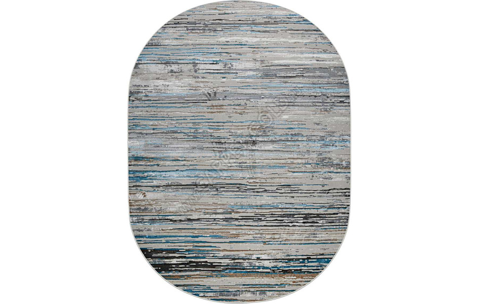 37909A OVAL BLUE FLS / BEIGE FLS Roma