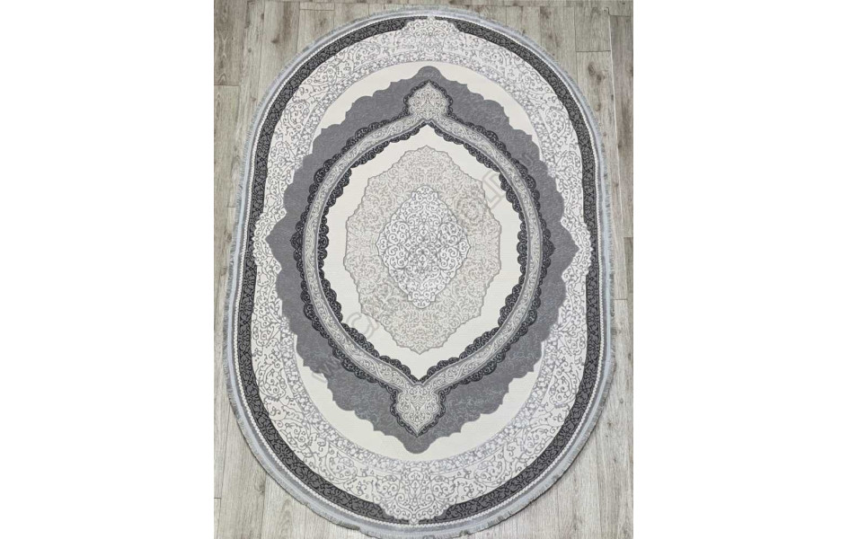 36845A OVAL L.GREY / L.GREY Amber