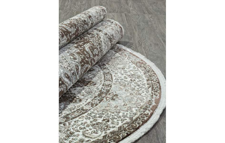 Ковер D414 - BROWN - Овал - коллекция DOLCE