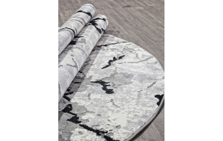 Ковер F289 - DARK GRAY - Овал - коллекция PALERMO