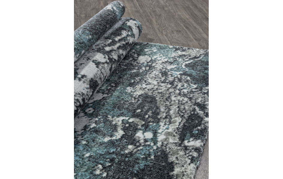 Ковер 02463H - BLUE / GREY - Прямоугольник - коллекция SAFARI