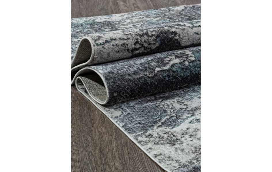 Ковер 02463H - BLUE / GREY - Прямоугольник - коллекция SAFARI