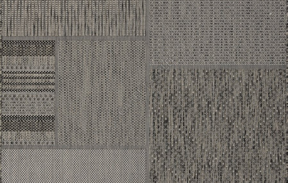 Ковер S139 - BLACK-GRAY - Прямоугольник - коллекция KAIR