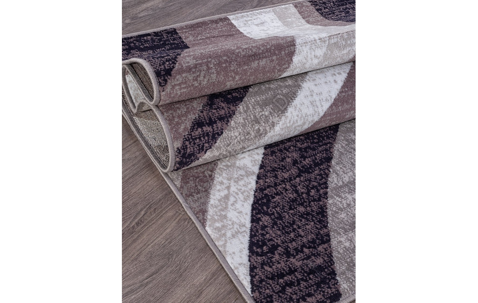 Ковер D234 - GRAY-PURPLE - Прямоугольник - коллекция SILVER