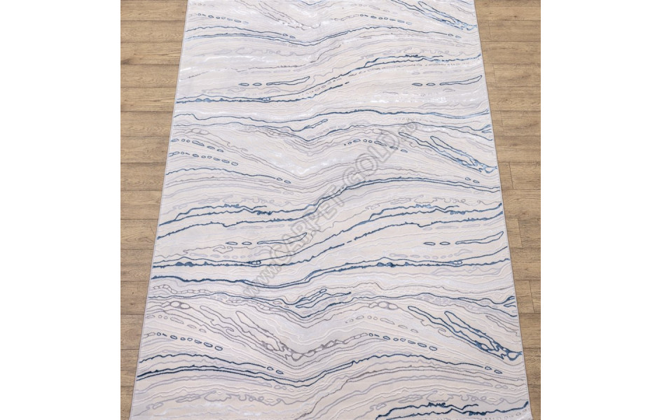 КОВРЫ ДИЗАЙН F592AW ЦВЕТ BEIGE / D.BLUE