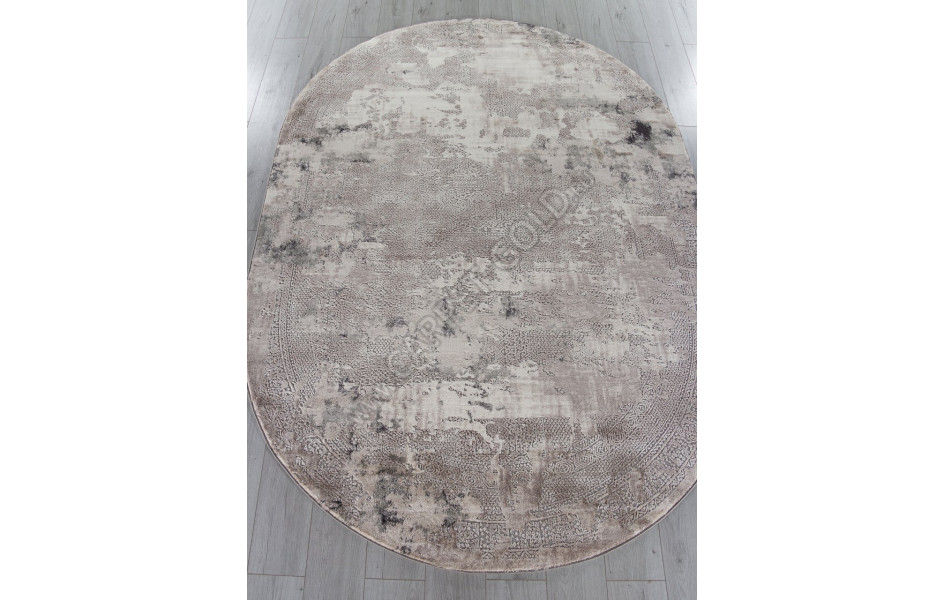 Ковер O2116 - 995 GREY / GREY - Овал - коллекция BRAND