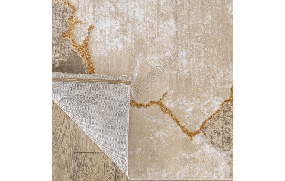 КОВРЫ ДИЗАЙН 10455A ЦВЕТ BEIGE / GOLD Nord