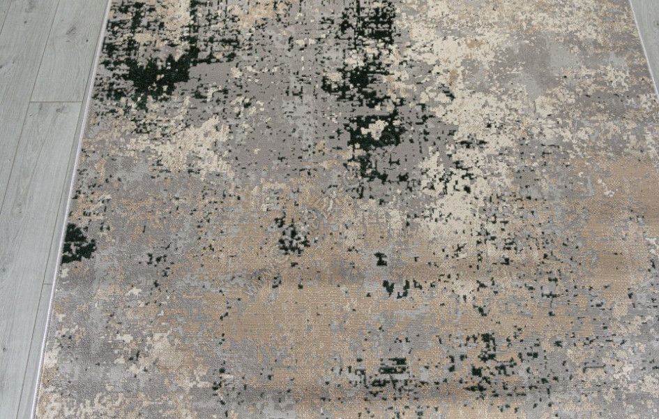 Ковер F163 - GRAY-GREEN - Дорожка - коллекция LIMAN
